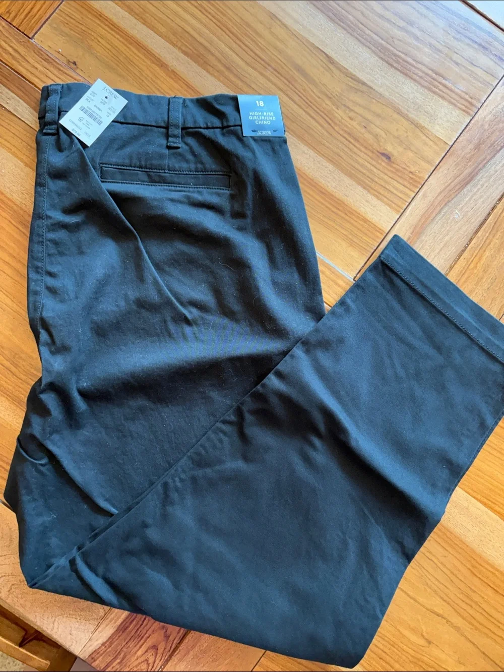 NWT High Rise Black Women’s Chino - J crew.